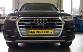 Audi Q5 montáž autoalarmu Jablotron CA-2103