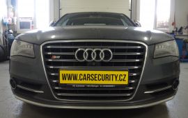 Audi S8 montáž autoalarmu Jablotron CA-2103