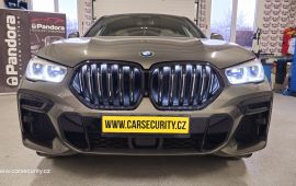 BMW X6 montáž autoalarmu s dálkkovým startem Pandora SMART PRO v3