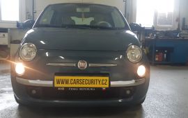 Fiat 500 instalace autoalarmu Jablotron CA-340can