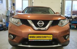 Nissan X-trail montáž autoalarmu Jablotron CA-340 a propojením s GPS jednotkou ONI system