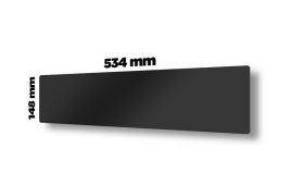 PERSX-04 černé plexisklo na SPZ bez výřezu