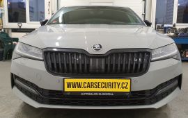 Škoda Superb III Sport line montáž autoalarmu Jablotron CA-2103