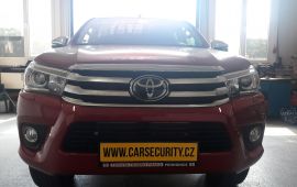 Toyota Hilux montáž autolarmu Jablotron CA-2103