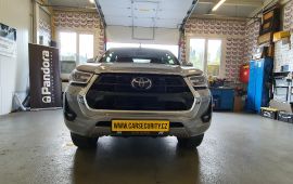 Toyota Hilux montáž dálkového startu autoalarmu Pandora SMART PRO v3