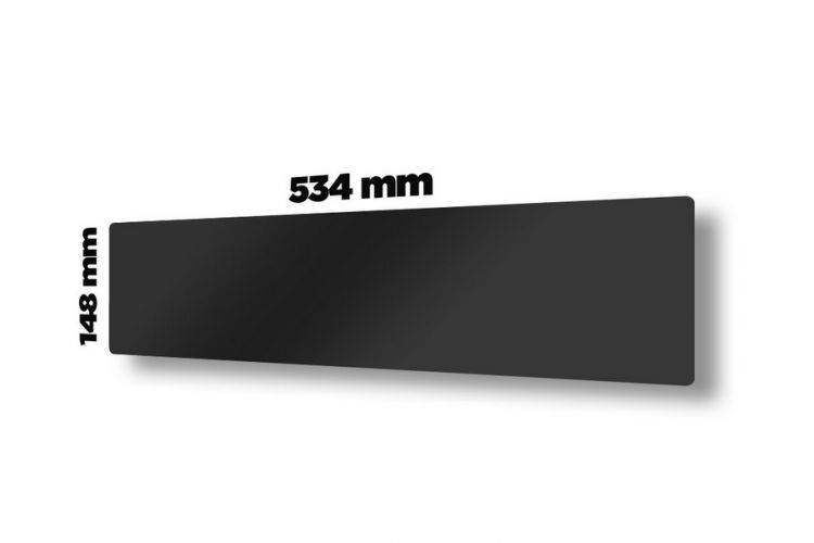 PERSX-04 černé plexisklo na SPZ bez výřezu