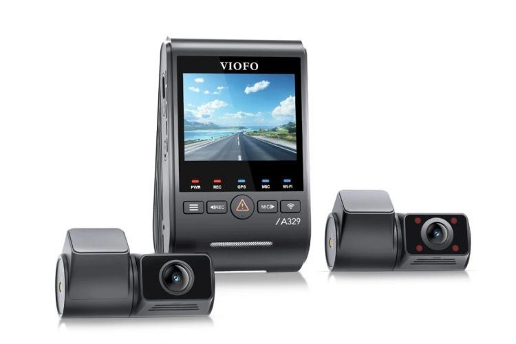 VIOFO A329S-3CH  přední kamera, zadní a interiérová kamera